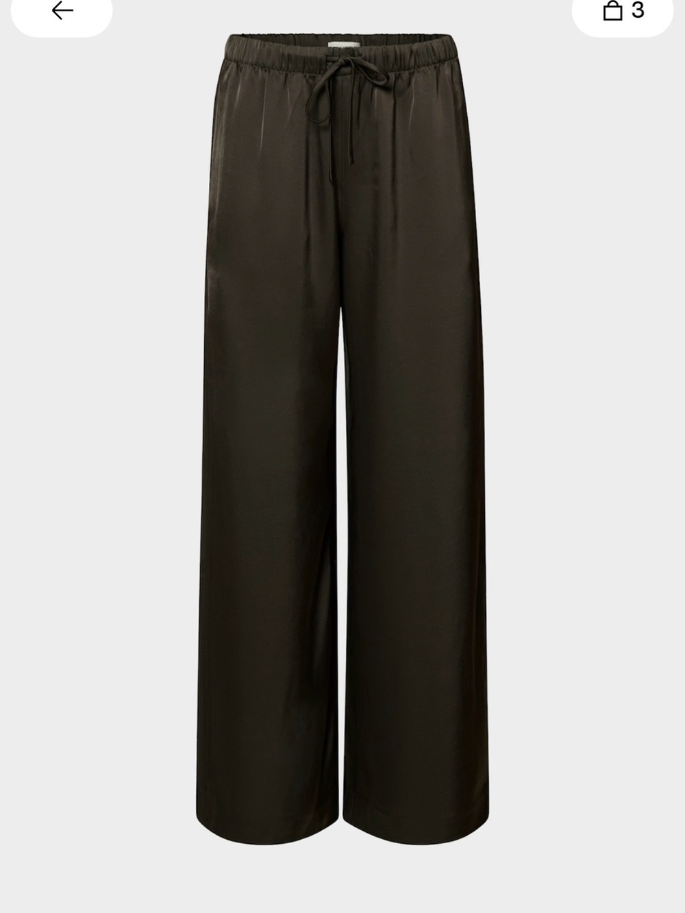 Aritzia Satin Lodge Pant Brown